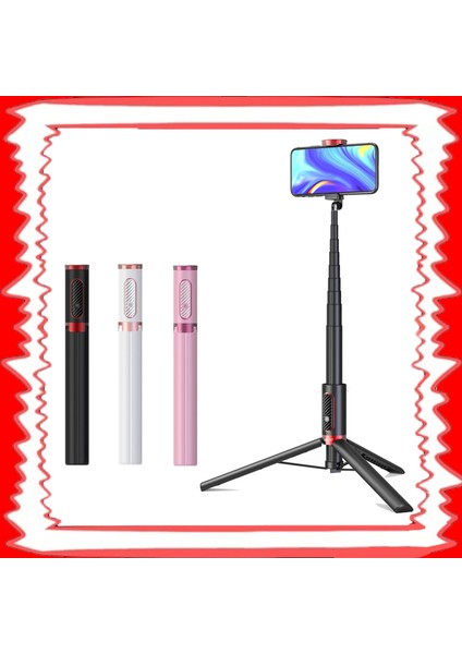 Siyah ve Kırmızı Taşınabilir Selfie Çubuğu Tripod Uzaktan 150 cm Kablosuz Mini Telefon Tripod Ios Android Için Katlanabilir Taşınabilir Telefon Standı Tutucu (Yurt Dışından) fiyatları