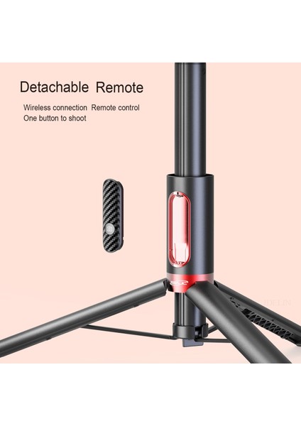 Siyah ve Kırmızı Taşınabilir Selfie Çubuğu Tripod Uzaktan 150 cm Kablosuz Mini Telefon Tripod Ios Android Için Katlanabilir Taşınabilir Telefon Standı Tutucu (Yurt Dışından) indirimleri