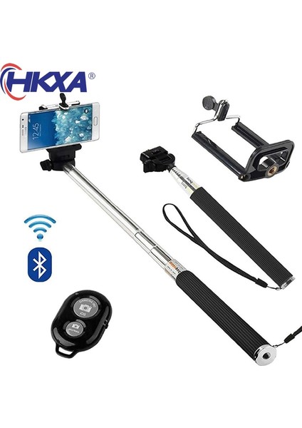 Bluetooth Olmadan El Kablosuz Bluetooth Selfie Çubuğu Tripod Katlanabilir Çubuk Selfie Dolgu Işığı iPhone x Huawei Samsung Mobil Akıllı Telefon Için (Yurt Dışından) fiyatları