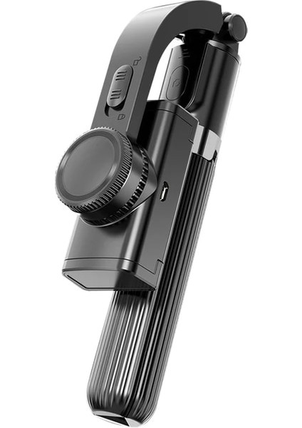 Siyah Sarsıntı Önleyici Selfie Çubuğu Bluetooth Uyumlu Uzaktan Kumanda Tripod Akıllı Telefon Ios Android Için El Gimbal Sabitleyici Vlog (Yurt Dışından)