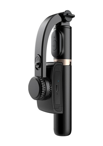 Q08 Sabitleyici El Gimbal Akıllı Telefon Bluetooth El Sabitleyici Tripod ile Selfie Sopa Akıllı Telefon Xiaomi iPhone Için Katlanır Gimbal (Yurt Dışından)