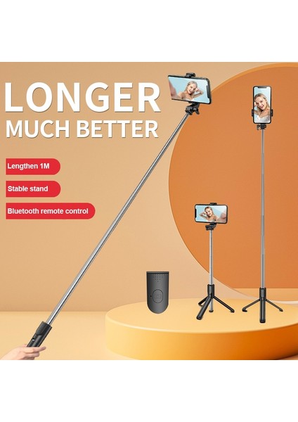 H1-Pembe Kablosuz Selfie Çubuğu Bluetooth Katlanabilir Geri Çekilebilir Katlanır Monopod Ios Android Için LED Işık Uzaktan Kumanda Deklanşör Fotoğraf (Yurt Dışından)