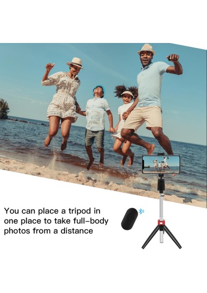 Y9 Siyah 3 In 1 Selfie Sopa Tripod ile Kablosuz Bluetooth Cep Telefonu Tutucu IPhone Huawei Samsung Selfie Çubukları El Gimbal (Yurt Dışından)