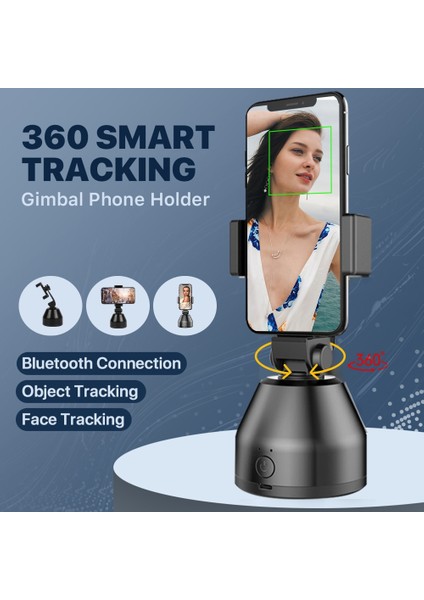 01 Otomatik Yüz Takip Kamera Gimbal Sabitleyici Akıllı Çekim Tutucu Canlı Vlog Video Kaydı Için 360 Rotasyon Selfie Sopa Tripod (Yurt Dışından) fiyatları