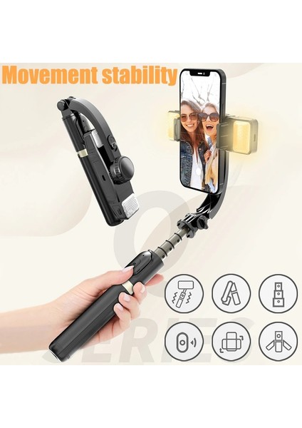 ETA0012025-A Bluetooth Taşınabilir Gimbal Akıllı Telefon El Flaş Tripod Uzaktan Kumanda ile Telefon Kamera Sabitleyici Selfie Çubuğu ile (Yurt Dışından) fiyatları