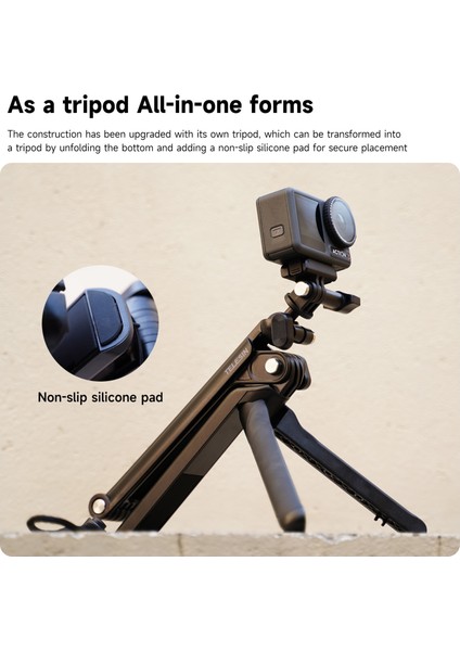 Telefon Klipsi ile Telesın 4 Yollu Selfie Sopa Tripod ile El Kavrama Direği Gopro Hero INSTA360 Djı Eylem Akıllı Telefon Eylem Kamera Aksesuarları (Yurt Dışından)