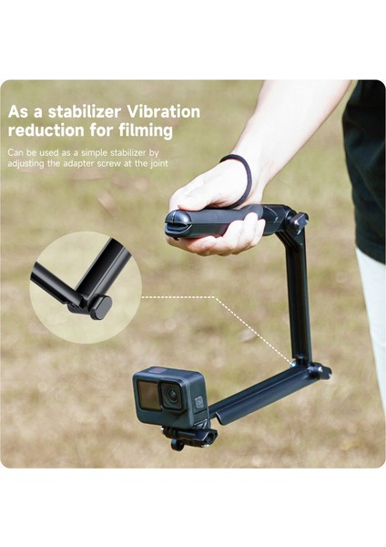 Telefon Klipsi ile Telesın 4 Yollu Selfie Sopa Tripod ile El Kavrama Direği Gopro Hero INSTA360 Djı Eylem Akıllı Telefon Eylem Kamera Aksesuarları (Yurt Dışından)