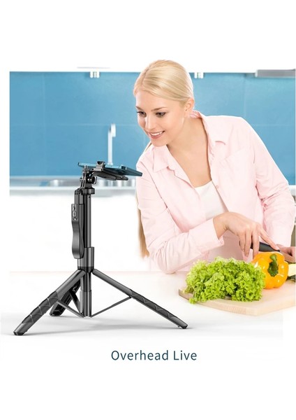 Siyah Dolgu Işığı Yok Fangtuosı 2023 Yenı Büyük Boy Bluetooth Selfie Çubuk Tripod Bluetooth Deklanşör ile Alüminyum Alaşımlı Monopod iphone Için (Yurt Dışından) indirimleri
