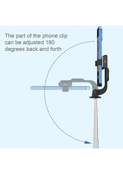 Tek Doldurma Lambası Telefon Tutucu Paslanmaz Çelik Mini Teleskopik Selfie Çubuğu Doldurma Işığı Braketi ile Kablosuz Uzaktan Selfie Sopa Desteği Standı (Yurt Dışından) fırsatları