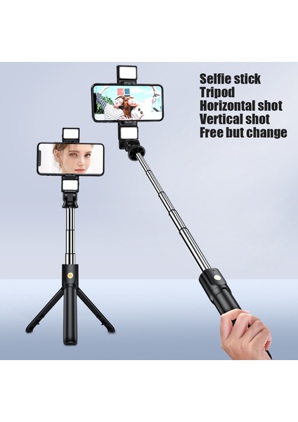 K12S 2021 Yeni 4 In 1 Kablosuz Bluetooth Selfie Sopa Tripod ile Katlanabilir Monopodlar Evrensel Akıllı Telefon Için Sıcak Selfie Sopa Tripod (Yurt Dışından) modelleri