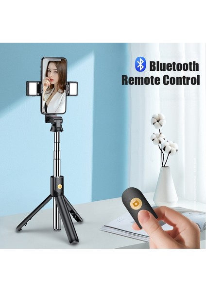 K12S 2021 Yeni 4 In 1 Kablosuz Bluetooth Selfie Sopa Tripod ile Katlanabilir Monopodlar Evrensel Akıllı Telefon Için Sıcak Selfie Sopa Tripod (Yurt Dışından) fırsatları