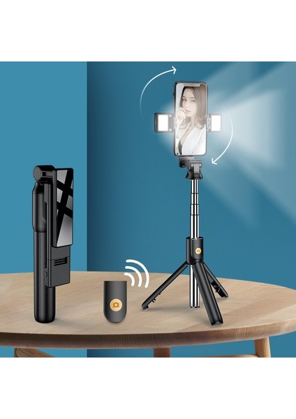 K12S 2021 Yeni 4 In 1 Kablosuz Bluetooth Selfie Sopa Tripod ile Katlanabilir Monopodlar Evrensel Akıllı Telefon Için Sıcak Selfie Sopa Tripod (Yurt Dışından) indirimleri