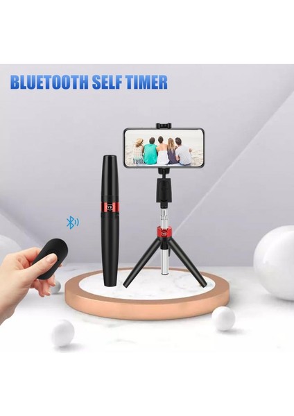 Y11 Beyaz 3ın1 Kablosuz Bluetooth Selfie Sopa Katlanabilir Tripod Genişletilebilir Monopod Dönebilen Tripod Selfie Sopa IPhone Huawei Samsung Için (Yurt Dışından)