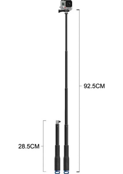 19 Inç Yeşil El Selfie Çubukları Monopod Gopro Hero 6 5 4 3 + 3 Oturum Sjcam SJ4000 SJ5000X SJ9000 Xiaomi Yi 4 K Kamera Aksesuarları (Yurt Dışından)