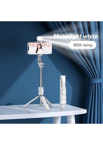 Siyah Işıklı Cep Telefonu Entegre Selfie Çubuğu Tripod Bluetooth Teleskopik Taşınabilir Kamera Fotoğrafçılığı Canlı Tripod Cep Telefonu Sabitleyici (Yurt Dışından) fiyatları