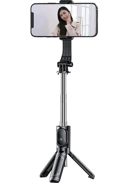 Selfie Çubuğu Tripod Teleskopik Fotoğraf Tripod Standı Yüksek Mukavemetli Bacaklar Uzatılabilir Tüp Tripod Dolgu Işığı ile Standı Seyahat Fotoğrafı (Yurt Dışından)