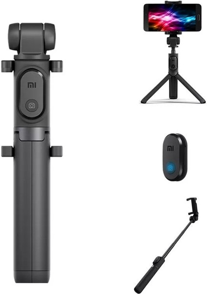 Siyah Xiaomi Bluetooth Selfie Çubuğu Monopod Mı Selfie Çubuğu 270 Derece Dönme Esnek/kablolu Versiyonu Xiaomi iPhone Için (Yurt Dışından) fiyatları