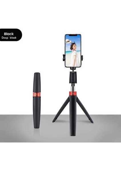 Y11 Siyah Selfie Çubuğu Tripod Bluetooth Uyumlu Cep Telefonu Tutucu Iphone/huawei Çekim Için Standı Görüntülü Arama Selfie Çubuğu Saklayabilir (Yurt Dışından)