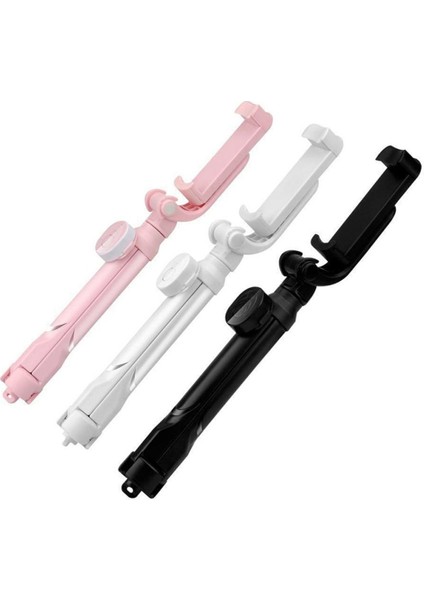 Pembe Taşınabilir Tripod Teleskopik Selfie Sopa Çok Fonksiyonlu Cep Telefonu Fotoğraf Çekme Akıllı Telefon Için Canlı Yayın Selfie Sopa (Yurt Dışından) fiyatları
