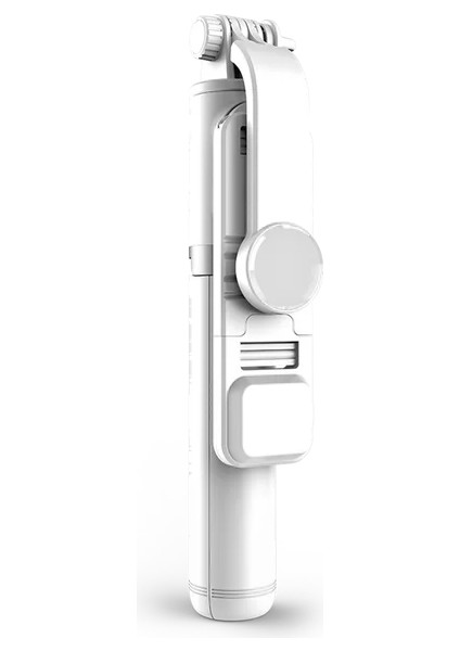 Q02S Beyaz Kaıqısj Q02S Kablosuz Bluetooth Selfie Çubuğu Katlanabilir Mini Tripod ile Dolgu Işığı Deklanşör Uzaktan Kumanda Huawei Ios Android Için (Yurt Dışından)
