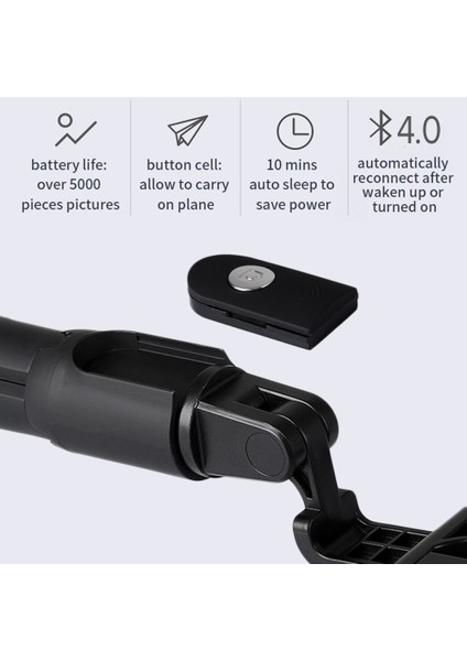 Beyaz Lewinner 3 In 1 Kablosuz Bluetooth Selfie Çubuğu Mini Tripod Uzatılabilir Monopod Evrensel iPhone x 8 7 6s Samsung/huawei Için (Yurt Dışından)
