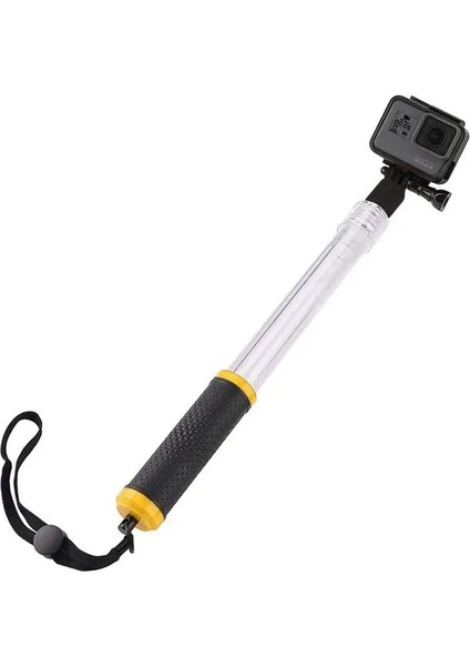 Gopro Için Beyaz Su Geçirmez Selfie Çubuğu Gopro Hero Kameralar Için Uzatılabilir Şeffaf Yüzen Kutup, 14-24 Inç Su Geçirmez Teleskopik Ha (Yurt Dışından)