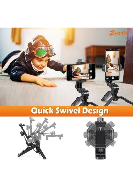 B Bluetooth Mini Akıllı Telefon Tripod Kavrama Sabitleyici, Telefonlar El Sabitleyici Ergonomik Selfie Sopa Tripod IPhone Android Için (Yurt Dışından) modelleri
