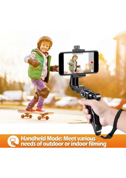 B Bluetooth Mini Akıllı Telefon Tripod Kavrama Sabitleyici, Telefonlar El Sabitleyici Ergonomik Selfie Sopa Tripod IPhone Android Için (Yurt Dışından) fırsatları