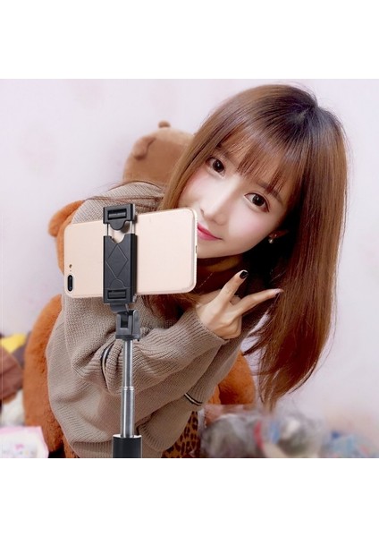 Siyah Taşınabilir Evrensel Selfie Çubukları Küçük Bluetooth Tripod ile Android Ios Cep Telefonları Akıllı Telefonlar Için Zamanlayıcı Canlı Yayın (Yurt Dışından) fırsatları
