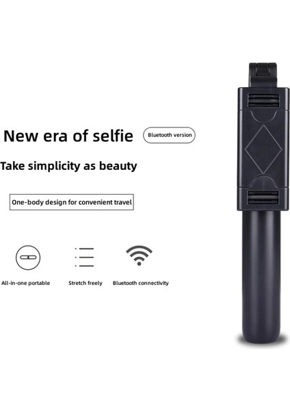Siyah Taşınabilir Evrensel Selfie Çubukları Küçük Bluetooth Tripod ile Android Ios Cep Telefonları Akıllı Telefonlar Için Zamanlayıcı Canlı Yayın (Yurt Dışından) indirimleri