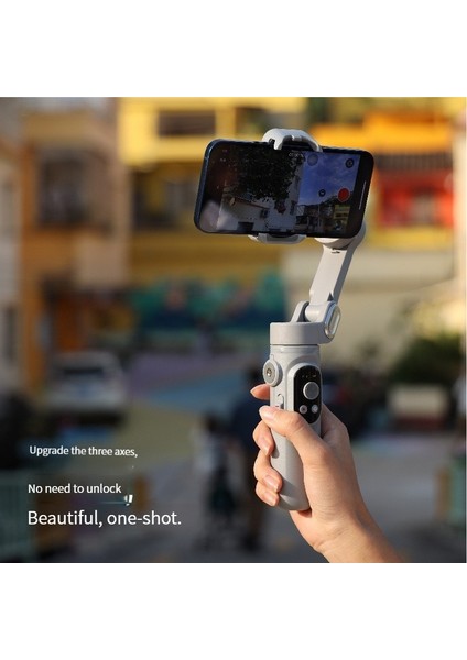 P1BLACK 1 Eksen Cep Telefonu Üç Eksenli Sabitleyici El Gimbal Video Çekim Video Anti-Sarsıntı Çok Fonksiyonlu Akıllı Selfie Çubuğu Tri (Yurt Dışından)