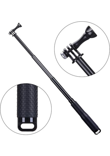 Gd Kompakt Taşınabilir Mini Teleskop Kutup Sopa El Kavrama -Gopro 9/8/7/5 Eylem Kamera Uzatılabilir Selfie Sopa Monopod (Yurt Dışından) fiyatları