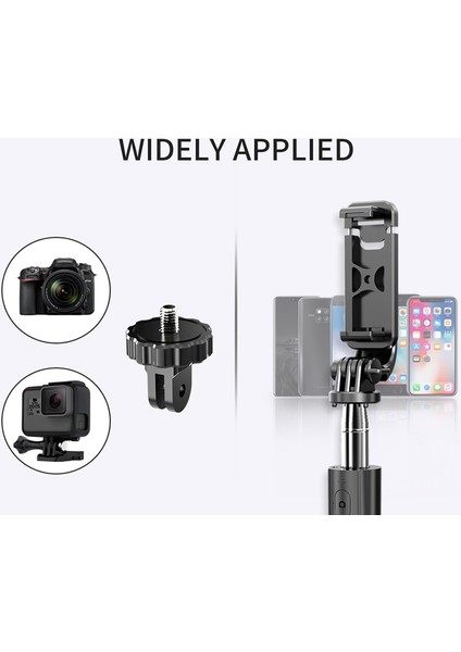 Beyaz Yeni 4'ü 1 Arada Çok Fonksiyonlu Bluetooth Kablosuz Selfie Çubuğu Tripod'a Katlanabilir, Evrensel Tripod Spor Selfie Çubuğu (Yurt Dışından)