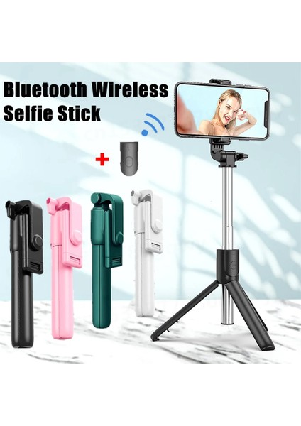 R1-Siyah Işıklı Taşınabilir Kablosuz Selfie Çubuğu Bluetooth Uyumlu Selfie Çubuğu Dereceli Fotoğraf Tutucu Uzatılmış 10M Uzaktan Kumanda (Yurt Dışından)