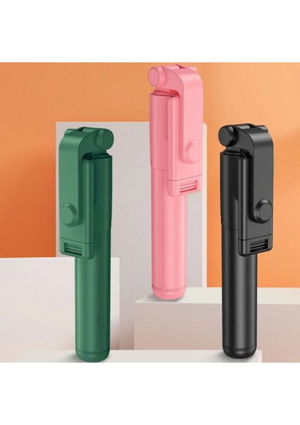 R1-Siyah Işıklı Taşınabilir Kablosuz Selfie Çubuğu Bluetooth Uyumlu Selfie Çubuğu Dereceli Fotoğraf Tutucu Uzatılmış 10M Uzaktan Kumanda (Yurt Dışından)