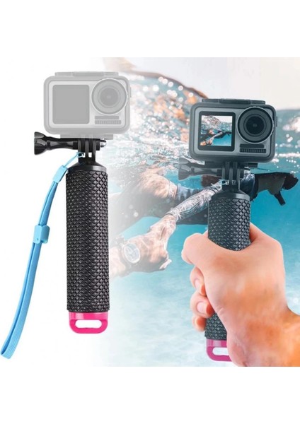 Kırmızı Dalış Sualtı Yüzdürme Selfie Sopa Çubuk Taşınabilir El Gimbal Sabitleyici Sörf Djı Osmo Eylem Kamera Selfie Sopa (Yurt Dışından)