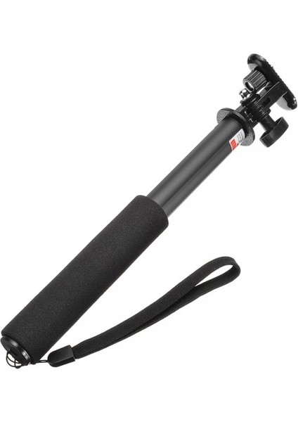 Siyah Aksiyon Kamera Uzatılabilir Kutup Selfie Sopa Zamanlayıcı Kolu GOPRO10 9 Djı Action 2 INSTA360 One Rs Için Alüminyum Alaşımlı Monopod (Yurt Dışından)