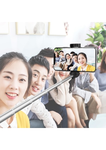 A-Bk Uzatılabilir Selfie Çubuğu Monopod Kendi Kendine Fotoğraf, Makyaj, Canlı Yayın Için Telefon Klipsi ile Akıllı Telefon Tutucu Stand Kelepçesi ile Donatılmıştır (Yurt Dışından)