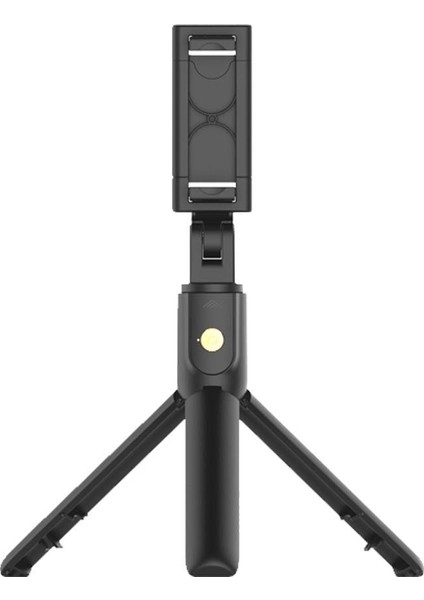 Siyah 360° Döndürme Cep Telefonu Özçekim Çubuğu Evrensel Tripod K10 Mini Özçekim Çubuğu Bluetooth Özçekim Çubuğu Ayarlanabilir Tripod (Yurt Dışından)