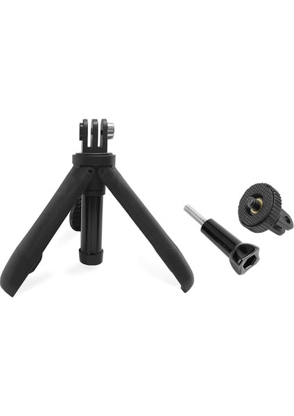 Mp-3-Black Tuyu El Mini Tripod Bağlama Aparatı Selfie Sopa Uzatılabilir Monopod Gopro Hero 7 6 5 4 Djı Osmo Eylem Sjcam Xiaomi Yı 4 K (Yurt Dışından)