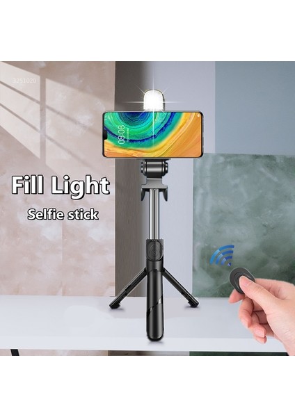 Işık Yok Fgclsy Yeni Bluetooth Kablosuz Selfie Çubuğu, Dolgu Işığı ile Mini Uzaktan Deklanşör Fotoğraf Çekme Tripod'u Tüm Akıllı Telefonlarla Çalışır (Yurt Dışından) fiyatları