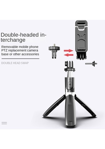 L02S Siyah Dolgu Işığı LED Selfie Çubuğu, Bluetooth Selfie Çubuğu, Bluetooth Selfie Çubuğu, Orijinal Selfie Çubuğu (Yurt Dışından) modelleri