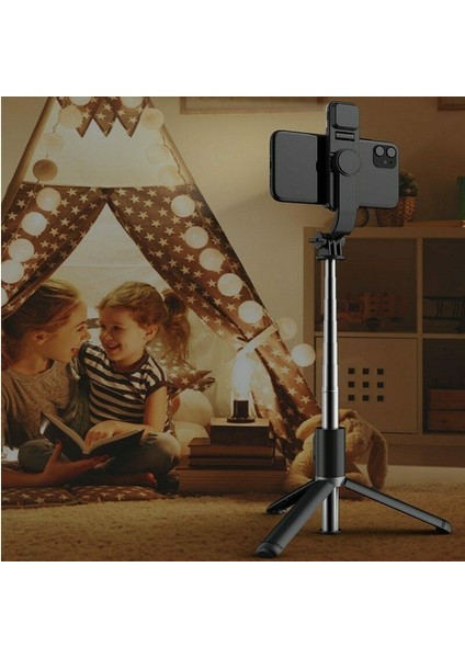 Q02 Beyaz Q02S Kablosuz Bt Selfie Sopa Katlanabilir Mini Tripod Ios Android Için Dolgu Işığı Deklanşör Uzaktan Kumanda ile (Yurt Dışından) fiyatları