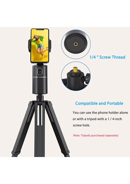 Beyaz Otomatik Telefon Takip 360 ° LED Ekranı, LED Ekranı Fotoğraf Selfie'si Vlog Orijinal (Yurt Dışından) indirimleri