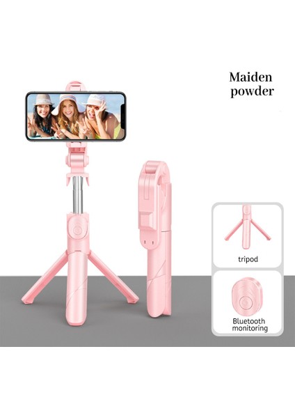 Beyaz Cep Telefonu 360 Derece Kablosuz Monopod Selfie Sopa Katlanabilir Ayarlanabilir Masaüstü Mini Tripod Cep Telefonu Aksesuarları Siyah (Yurt Dışından) fiyatları