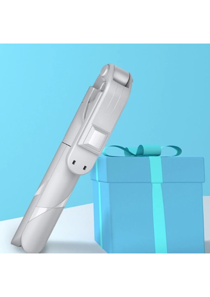 Beyaz Cep Telefonu 360 Derece Kablosuz Monopod Selfie Sopa Katlanabilir Ayarlanabilir Masaüstü Mini Tripod Cep Telefonu Aksesuarları Siyah (Yurt Dışından) fırsatları