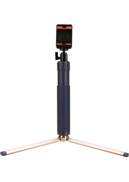 Altın Alüminyum Selfie Çubuk Montaj Tutucu Top Kafa Mini Tripod iPhone Xiaomi Samsung Telefonları Için Monopod Gopro Sjcam Kameralar (Yurt Dışından)