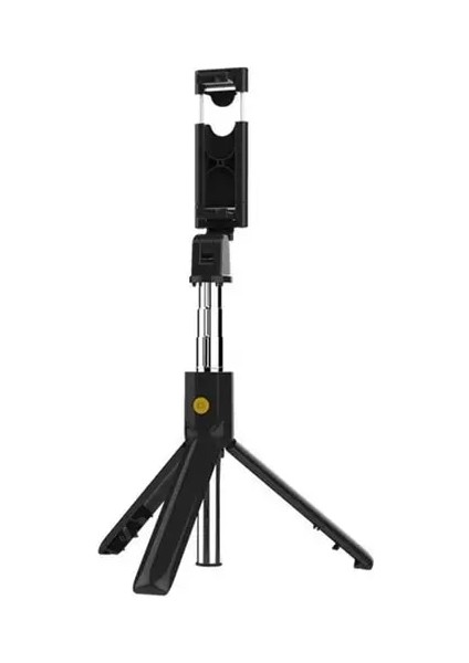 Siyah 3 In1 Kablosuz Selfie Sopa Akıllı Telefon Tripod Için Uzaktan Kumanda ile Tripod Uzatılabilir Monopod Telefon Selfie Sopa (Yurt Dışından)