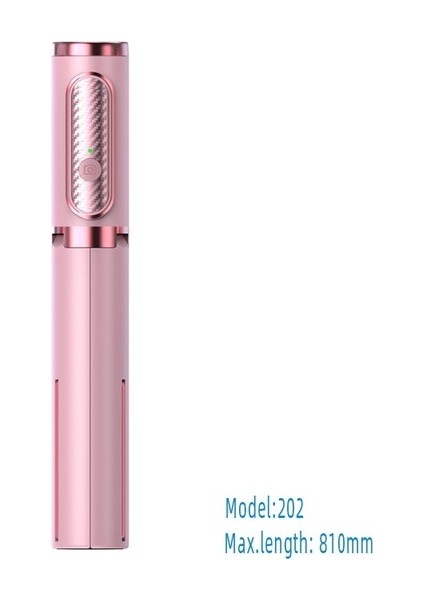 1-202-PINK-81CM 150CM/81CM Kablosuz Selfie Çubuğu Tripod Telefon Standı Tutucu Tripod Mobil Uzatılabilir Taşınabilir Alüminyum Alaşımlı Akıllı Telefon Için (Yurt Dışından)