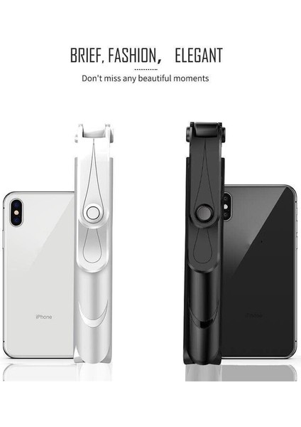 Beyaz Akıllı Telefon Selfie Çubuğu Bluetooth Uyumlu Kontrol Ayarlanabilir Yükseklik Ios Üstü Android 10.0 Için Tripod Uyumluluğu (Yurt Dışından) fırsatları